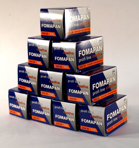 Fomapan 200 135-36 lot de 10 films noir et blanc argentique