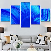 SIGNWIN 5 Panel Canvas Wall ArtAbstract Colorful Decorative ElementsModern Artwork for Home Decorations Ready to Hang - 60