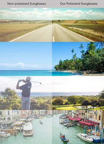 JIM HALO Polarized Shield Sunglasses Oversized Flat Top Square Glasses for Men4