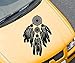 Autoaufkleber Indianer Amerika Traumfänger Feder Aufkleber Auto Sticker 5A006, Farbe:Weiß Matt;Hohe:70cm