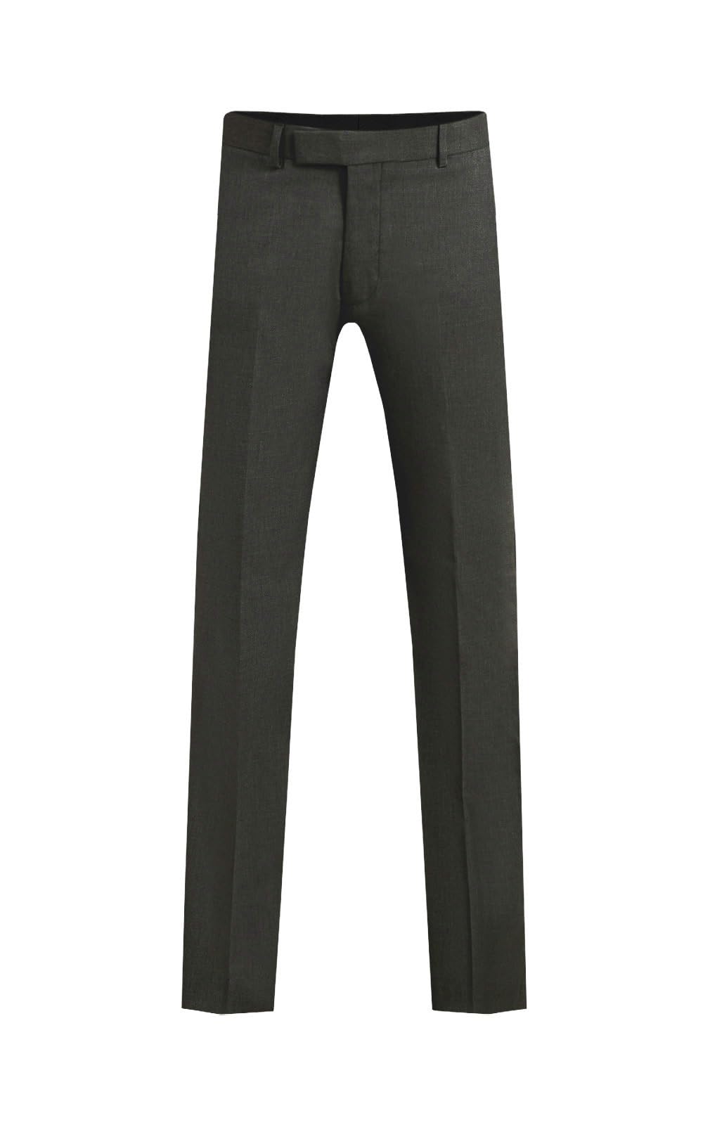 Dobell Mens Grey Suit Trousers Regular Fit-40R