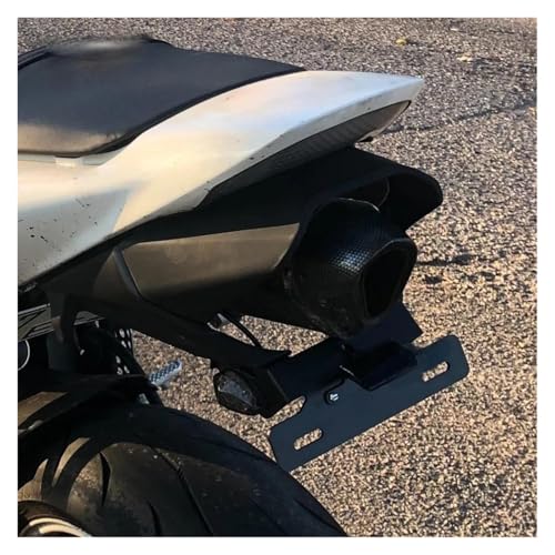 Support de plaque moto pour Honda 2006 2007 avec support d'immatriculation noir - 6