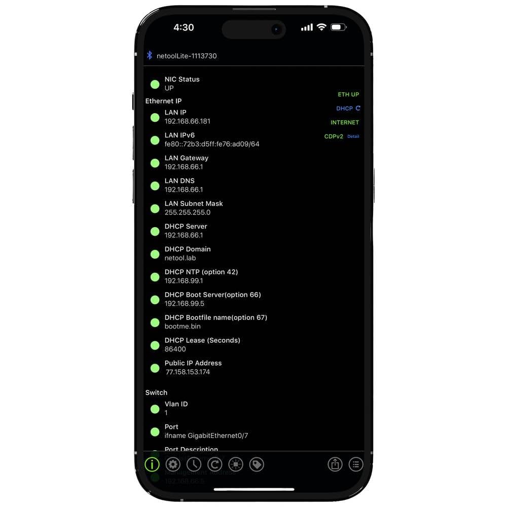 Netool IO reteprüfgerät NE1E netool.io Lite Smarter retetester Network