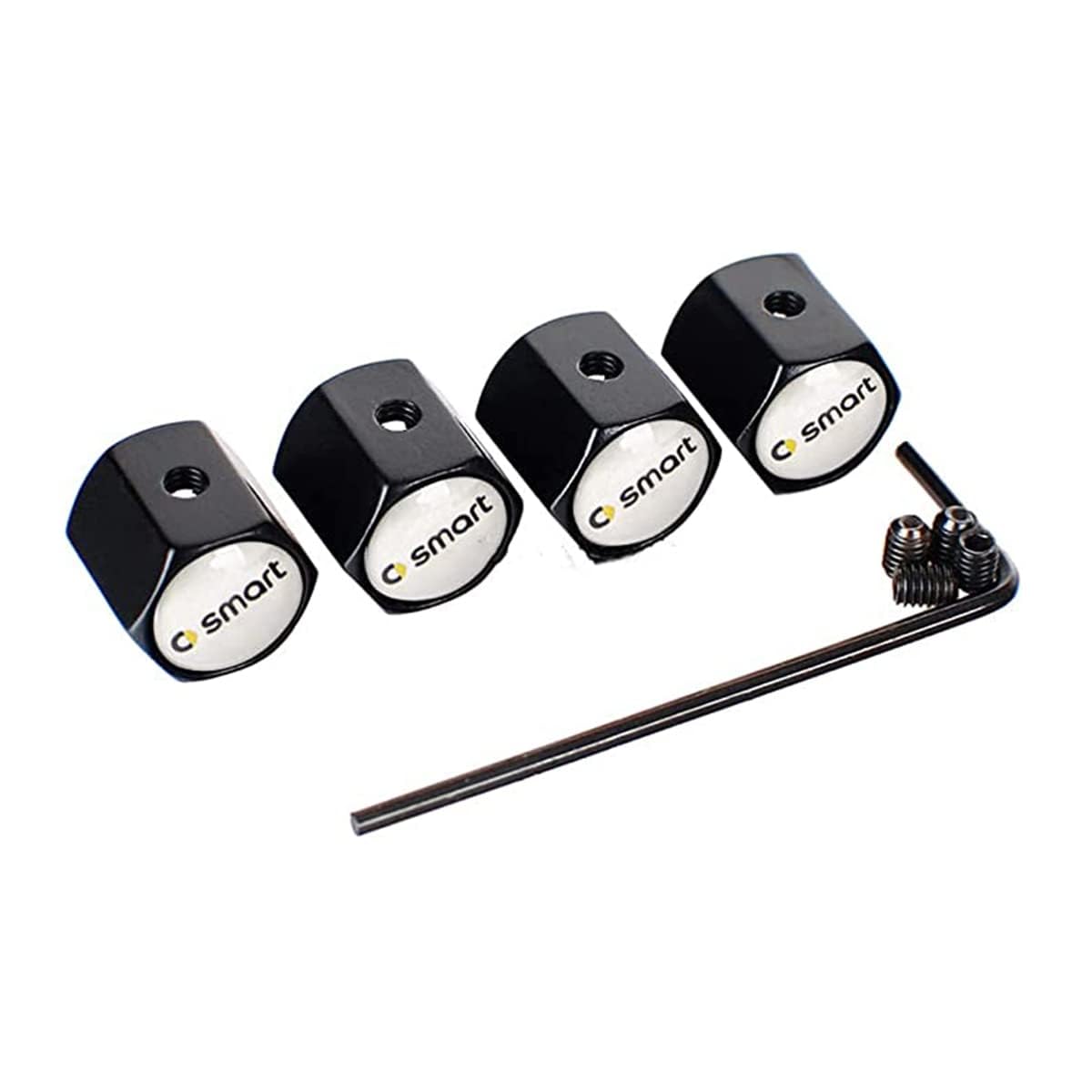 Car Wheel Tire Valve Caps for Mercedes Benz Smart Forfour Fortwo Forstars Escooter Brabus Auto Dust Cap Tyre Prevent Air Leakage Styling Protection Seal Ring