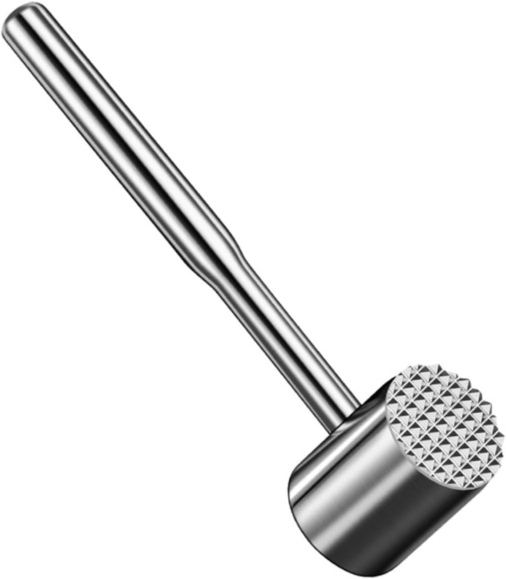 Daily Use Meat Mallet Professional Beef Tenderizing Tool Multi-functional Kitchen Accessory for Steak and Chicken for Crushing Nuts and Ice Heavy Duty