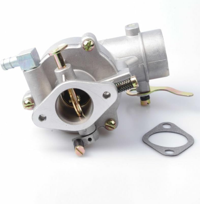 سامنے والا view of the FTYHFEFH carburetor with throttle and choke linkages visible