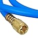 ESUMIC R410A R134A AC Refrigerant Charging Hoses 1/4'' 5ft HVAC SAE 800PSI Hose Blue