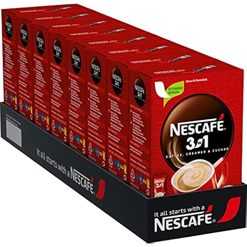 NESCAFÉ 3-in-1 Getränkepulver-Sticks, löslicher Bohnenkaffee Cover