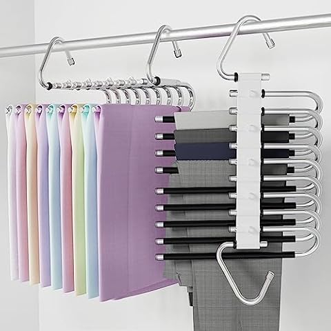 9 Layers Trouser Hangers Space Saver Pack Cover