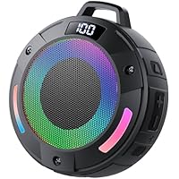 aowoka Altavoz Bluetooth Potente, Altavoz Bluetooth con Luz RGB,