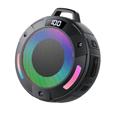 aowoka Altavoz Bluetooth Potente, Altavoz Bluetooth con Luz RGB, Sonido Potente, IPX7 Impermeable y Hermético Flotante, 24h Autonomía, TWS y Tarjeta TF, Altavoces para Ducha, Senderismo y Viajes | Ya disponible en tu tienda friki favorita! En mundofriki.es!