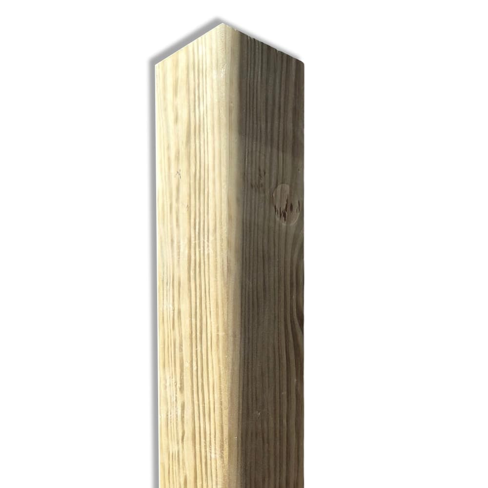 Trave in legno di pino nordico da 3 metri, sezione 9x9 cm, finitura piallata, impregnato in autoclave classe IV
