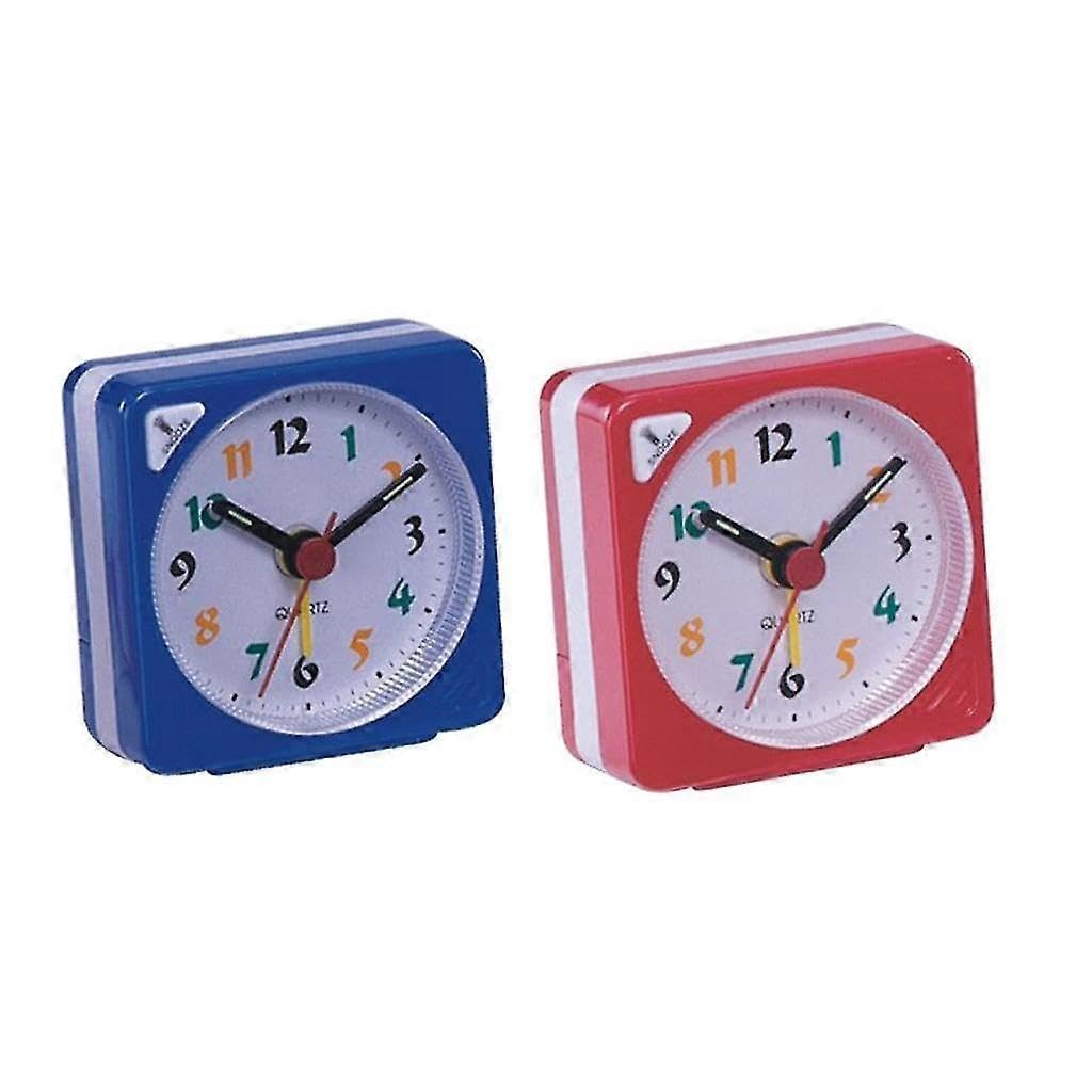 JOYHAPPST 2pcs Travel Alarm Clock Gradient Sound Table Clock Gifts For Kids
