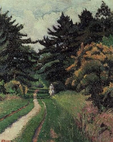 Peinture murale Lucien Pissarro 60x90cm pour habiller un grand mur vide de salon