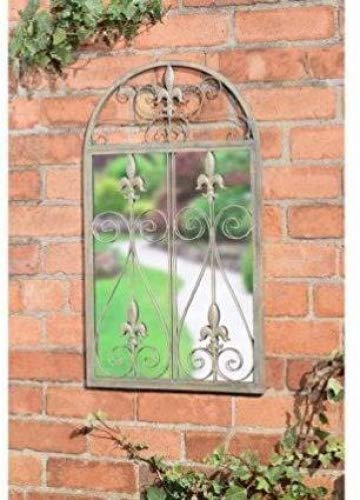 DELEX® Graceful Rustic Look Vintage Garden Mirror Ornament
