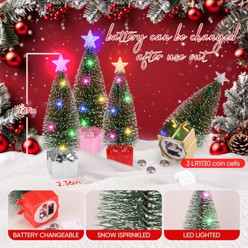 Mini-Christmas-Tree-with-Lights-4-Pack-Tabletop-Christmas-Tree-with-Lights-for-Christmas-Decorations-Indoor-Xmas-Holiday-Party-Christmas-Centerpieces-for-Tables-4 Mini Christmas Tree with Lights 4 Pack Tabletop Christmas Tree with Lights for Christmas Decorations Indoor Xmas Holiday Party Christmas Centerpieces for Tables 4