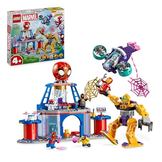 LEGO Marvel - Team Spidey Web Spinner Headquarters, Super Hero Building Toy, Gift for 4 Plus Year Old Boys, Girls and Fans of the Disney+ Spidey and his Amazing Friends Show 10794