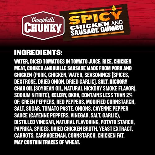 Image of Campbell's Chunky Soup, Spicy Chicken and Sausage Gumbo, 18.8 oz Can