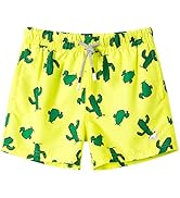SURF CUZ Surfcuz Little Boys Swim Trunks UPF 50+ Toddler Beach Shorts Swimsuit Kids Quick Dry Swi...