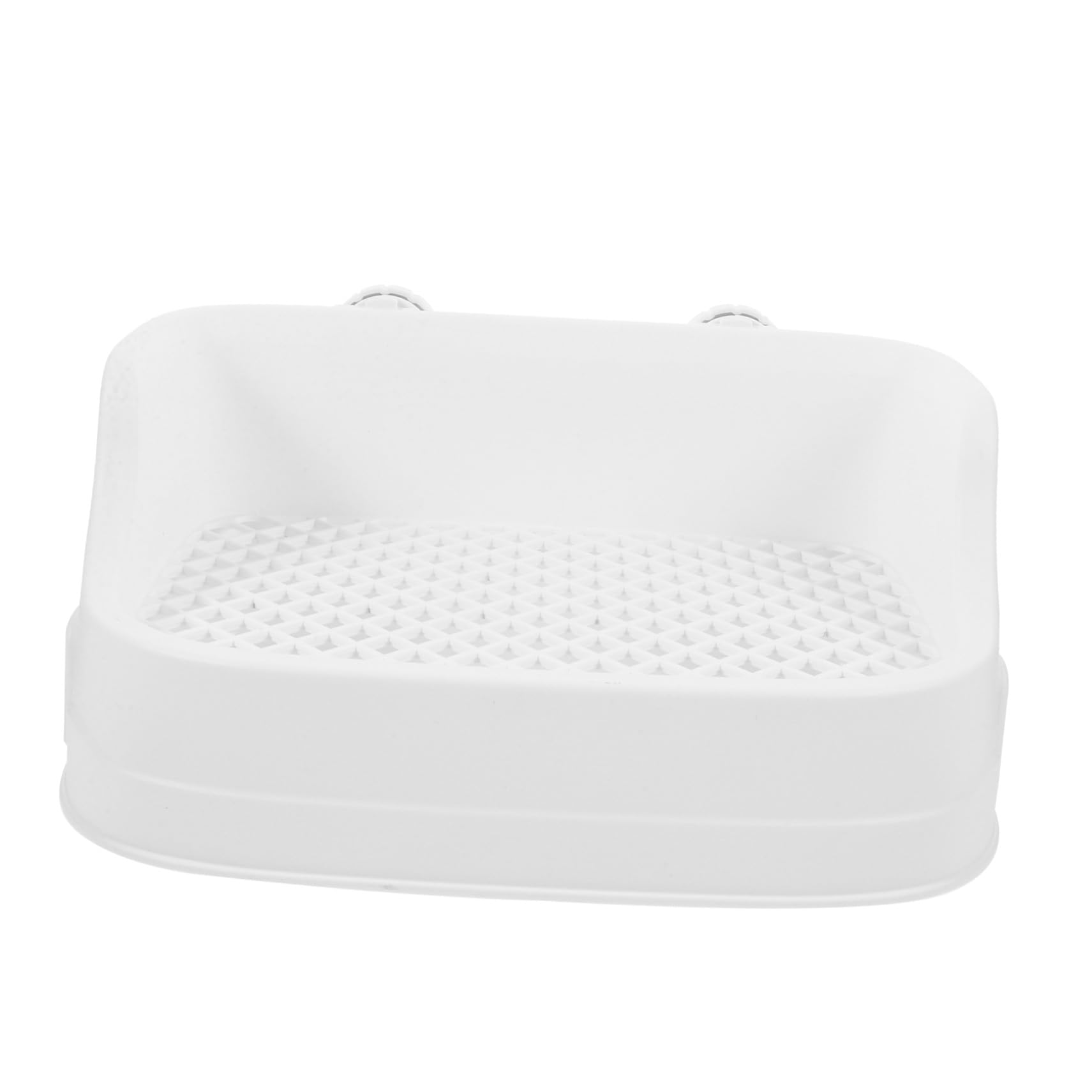 Litière pour Lapin Plastique avec Entrée Basse Bac à Litière pour Petits Animaux comme Cochons Hamsters et Plateau Toilette Adapté pour Cage Intérieure