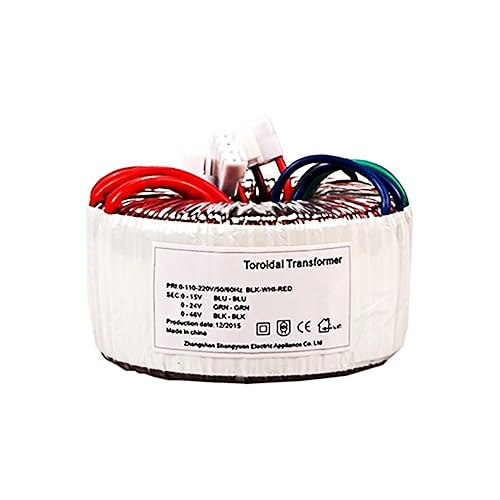 ATO Transformador toroidal de 150VA, transformador toroidal estable monofásico, 120V CA a 2 * 24V, transformadores toroidales de potencia, para