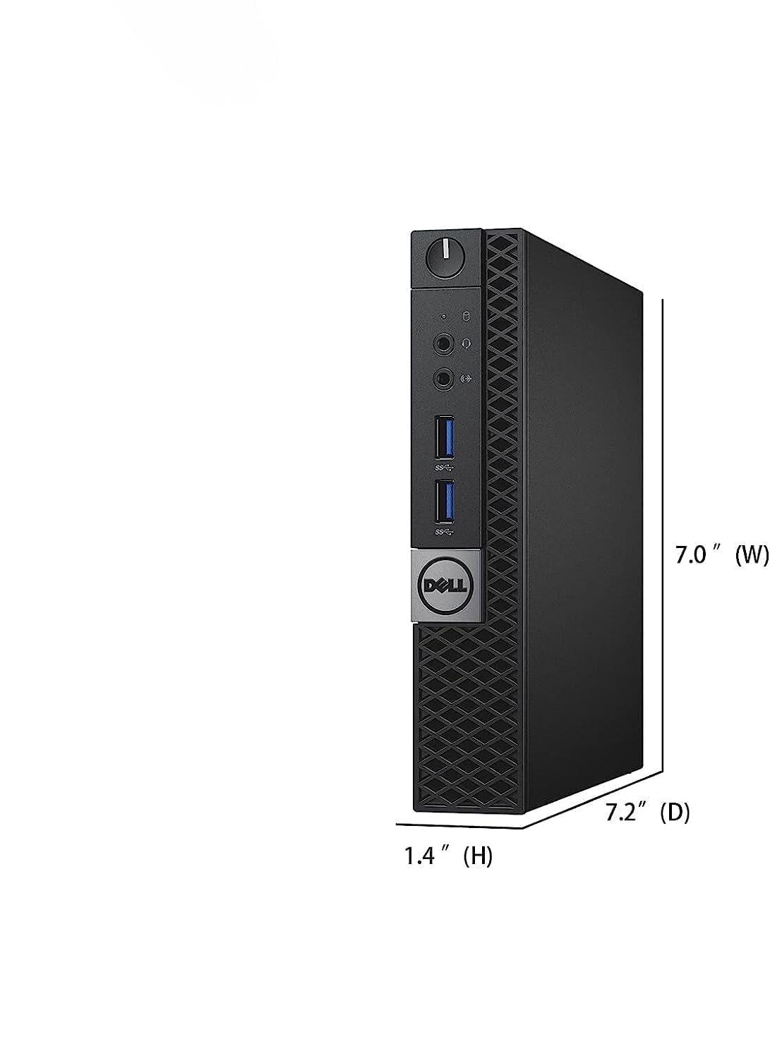 Dell Optiplex 7040 Mini Ordinateur de Bureau, Intel Core i5-6500, 8 Go de RAM, SSD 256 Go, WiFi, Bluetooth, Clavier QWERTY américain, Windows 11 Pro (reconditionné)