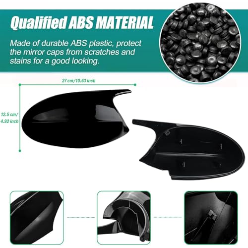Finition miroir de qualité supérieure pour coque de rétroviseur BMW E90 - 2