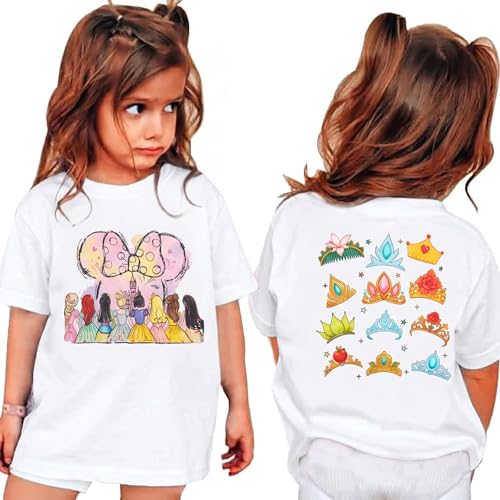 Image of Princess Shirts Toddler Girl Magic Kingdom Kid Shirt Girls Trip Tee Holiday Magical Castle Vacation Short Sleeve Tops