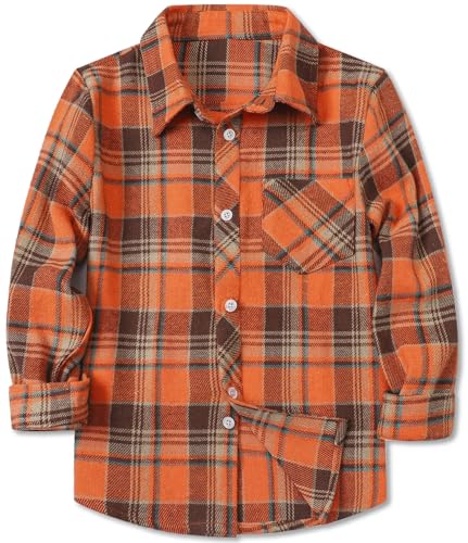Image of Betusline Boy and Men Button Down Plaid Shirt | Soft,Breathable and Comfortable Fabric