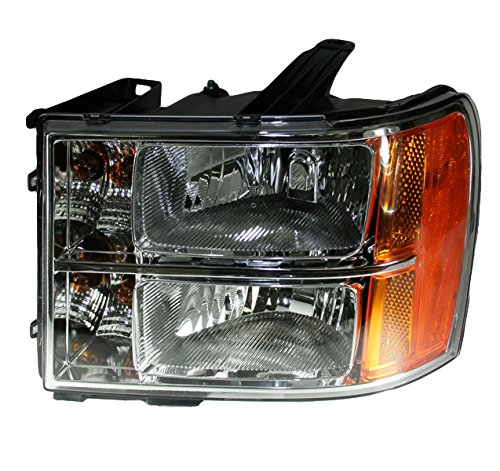 Image of TRQ Driver Side Headlight Assembly Compatible with 2007-2013 GMC Sierra 1500 2007-2014 Sierra 2500 HD, 3500 HD GM2502283