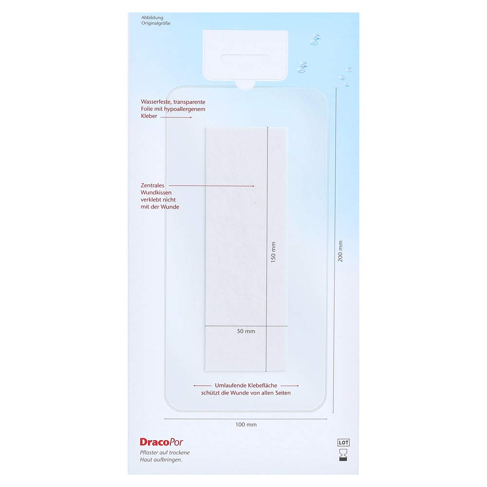 DRACOPOR waterproof Wundverband 10x20 cm steril 20 Stück