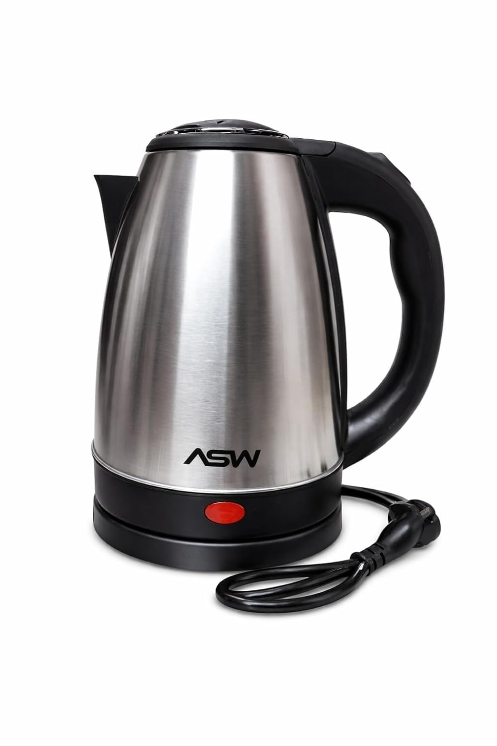 V21 2L Stainless Steel Electric Kettle | 1500W Fast Boiling Electric Water Boiler | Auto Shut-Off| 360° Swivel Cordless Base | Electric Kettle for Tea Coffee Milk Hot Water | Silver & Black-image-8