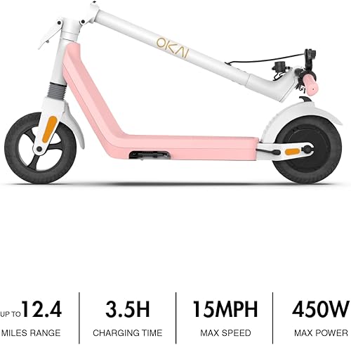 Miniatura 3 de OKAI ES50B - Scooter eléctrico  Alcance de 124 millas y 155 millas por hora  Scooter eléctrico ligero y plegable para niños adolescentes y adultos