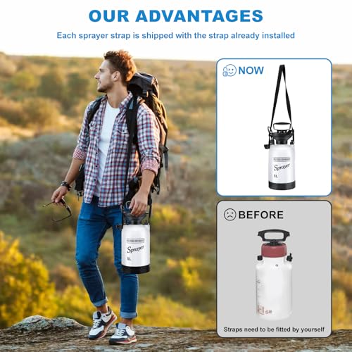 Roadtime Tragbare Camping-Dusche, 5L Handpresse Duschtasche, 10 Sprühmodi, Druckspül-Set mit 3 m langem Schlauch, Pump-Drucksprüher für Hunde, Haustiere, Garten, Wandern, Strand ﻿ ﻿