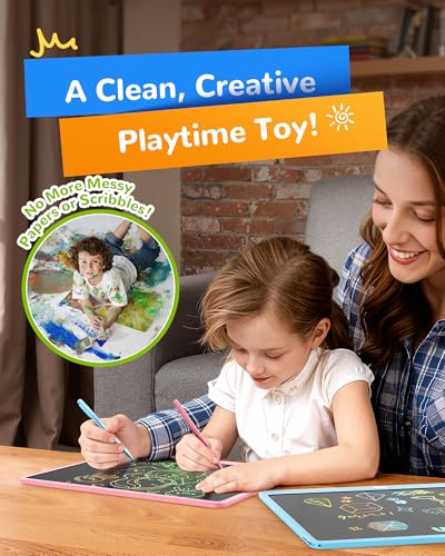 Image of KOKODI LCD Writing Tablet, 16 Inch Colorful Toddler Doodle Board Drawing Tablet, Erasable Reusable Electronic Drawing Pads, Educational and Learning Toy for 3-6 Years Old Boy and Girls