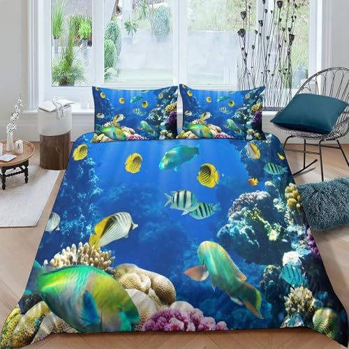 Housse de couette tortue hypoallergénique et respirante à fermeture éclair