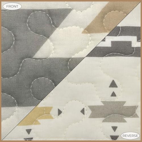 Image of Paseo Road Desert Sage 3 Piece King Aztec Rustic Western Bedding Quilt Set