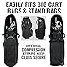 CaddyDaddy Enforcer Golf Travel Bag Soft-Sided Cover with Hard Top Protection w/North Pole, Wheels & Lockable X-Large Zippers. Case for Transporting Golf Clubs on Airlines, 1 Year Replacement Coverage