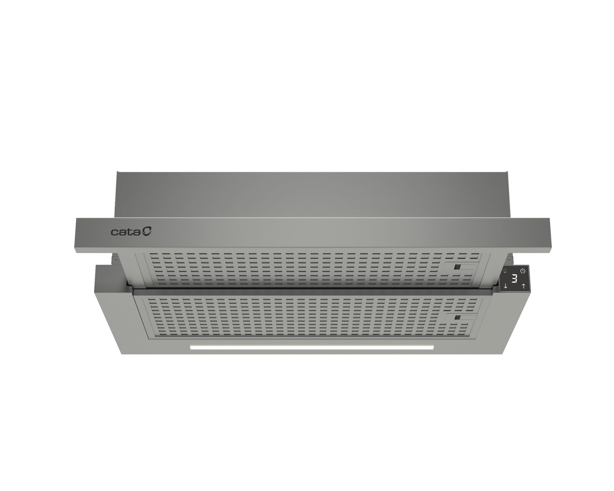 CATA TFH 6430 X Dunstabzugshaube, 60 cm, 391 m³/h, 4 Geschwindigkeiten 3+1 Turbo, Touch-Steuerung mit Display, bürstenloser Motor, dimmbare LED, Klasse A+, Edelstahl
