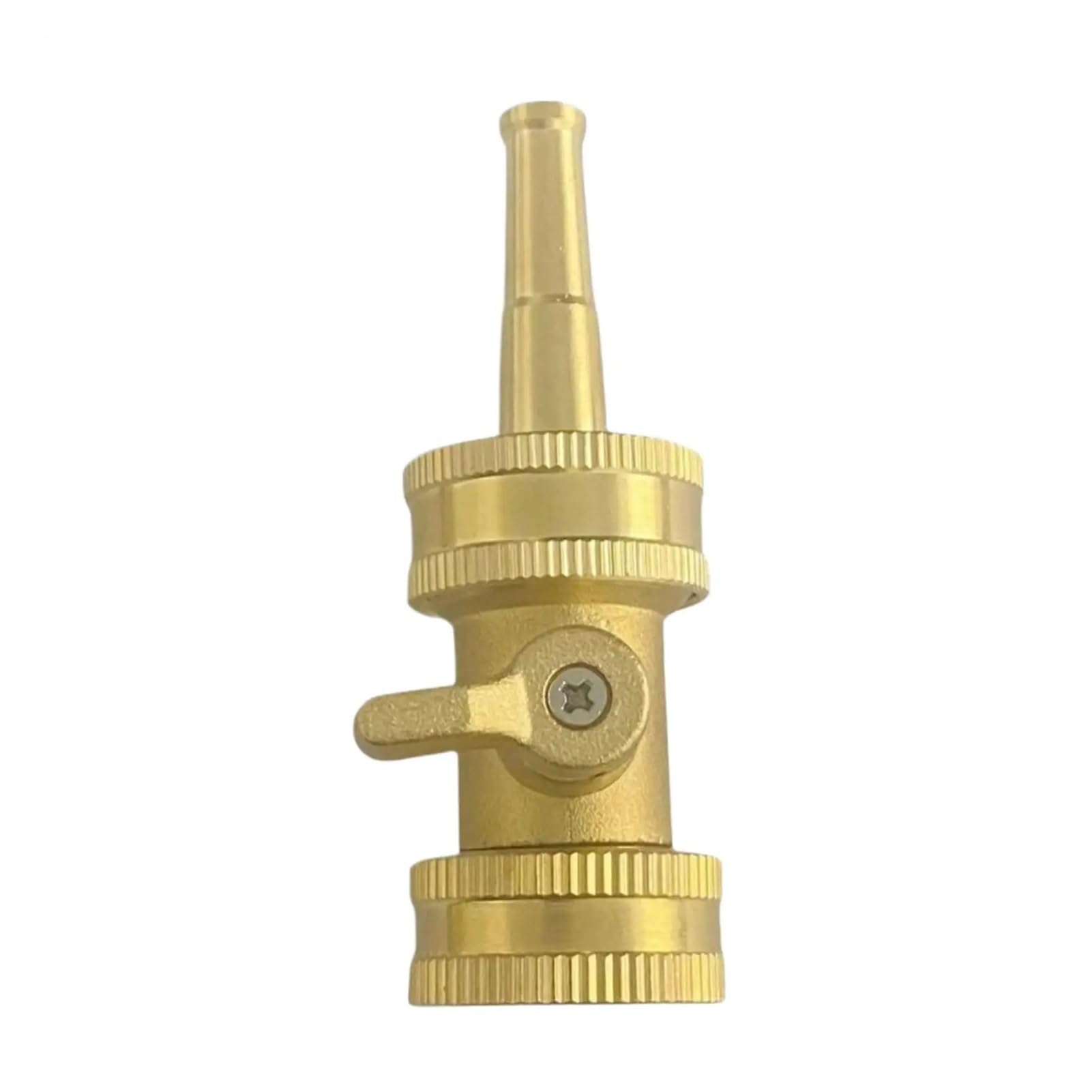 Lot de 2 raccords de tuyau d'arrosage en laiton avec valve – Pulvérisateur haute pression pour tuyau d'arrosage