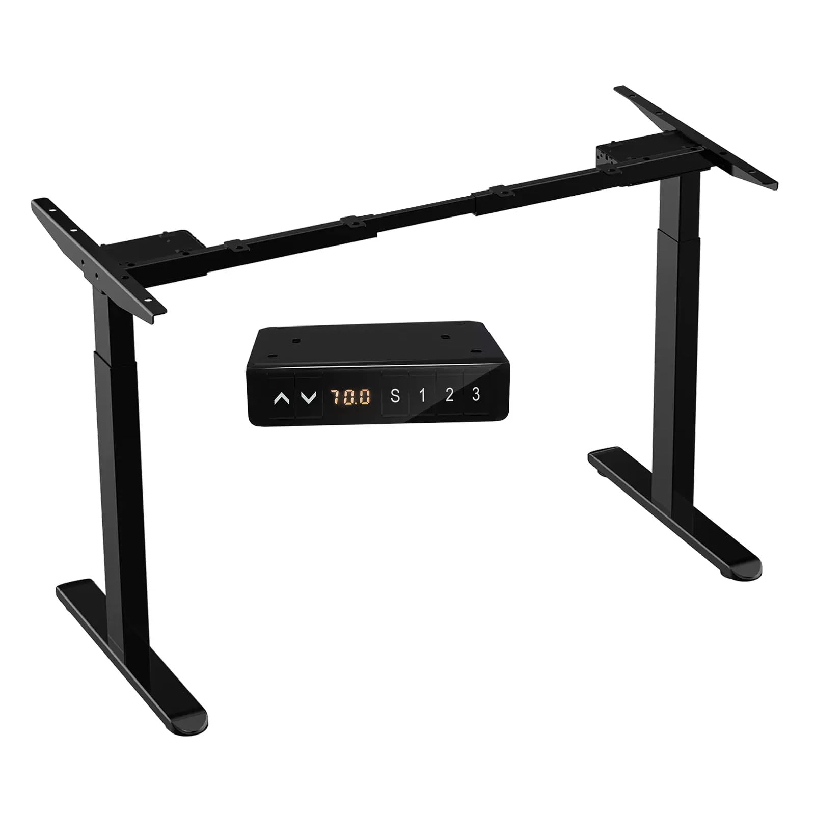 Electric Lifting Table Legs Dual Motor Linear Actuator Intelligent Vertical Desk Computer Desk Bracket(Size:DH2-Black)