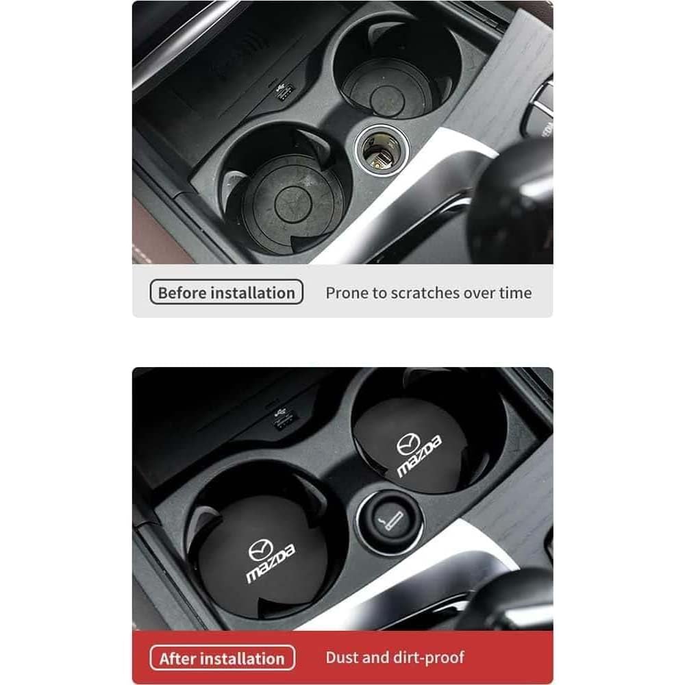 Protection Contre Les Taches Dessous De Verre Silicone Mazda AOOOOP - Lot De 2 Pour Porte-gobelets 7cm Diamètre Accessoire Intérieur Voiture Mazda Protection Contre Les Taches Dessous De Verre Silicone Mazda AOOOOP - Lot De 2 Pour Porte-gobelets 7cm Diamètre Accessoire Intérieur Voiture Mazda