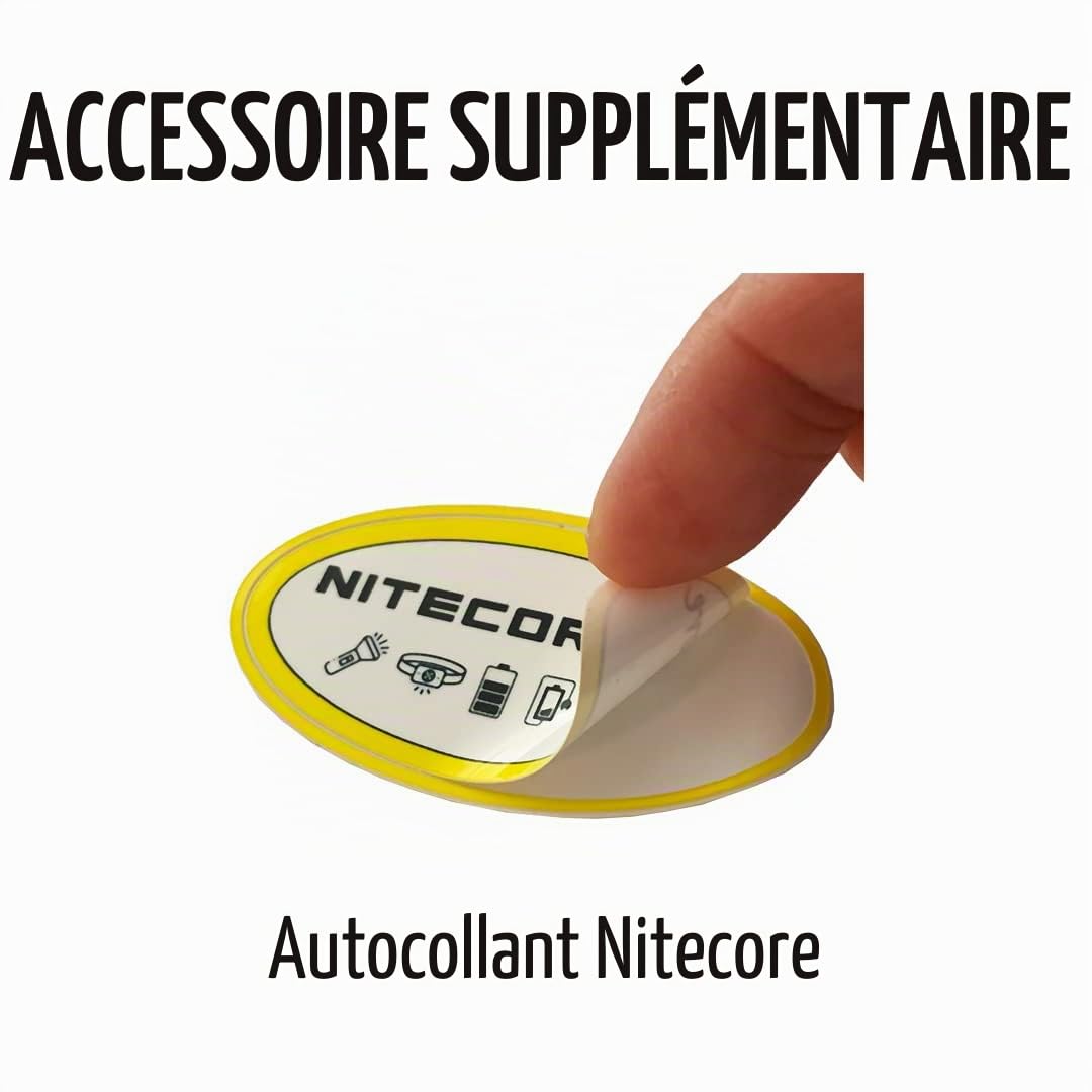 Nitecore NU43 Lampe frontale rechargeable, 1400 lumens USB-C brillante et légère pour camping, course ou travail, avec lumière focale, lumière d'inondation, lumière rouge, avec autocollant Nitecore