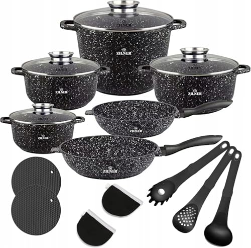 Zilner ZL-8517 Granit Kochtopfset 17-teilig
