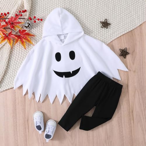 Disfraz Infantil de Fantasma con Capucha para Niños y Niñas miniatura 2