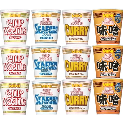 【4種類 各3個 計12個セット】 カップヌードル ミニ 詰め合わせセット 醤油 カレー シーフード 味噌