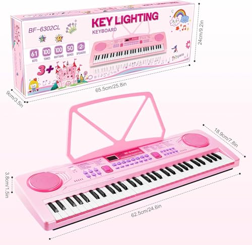 Wostoo 2503HUID09LL5ER Kids Keyboard Piano, Portable 61 Keys Keyboard Electronic Digital Piano thumb #3