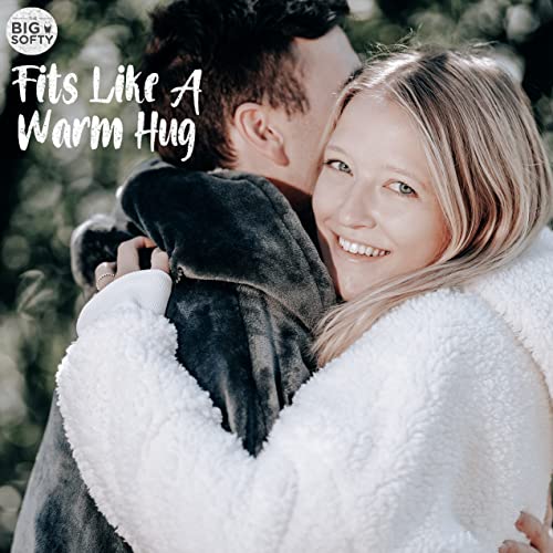 Trekki Oversized Sherpa Fleece Wearable Blanket Hoodie with Quarter Zip — view 8