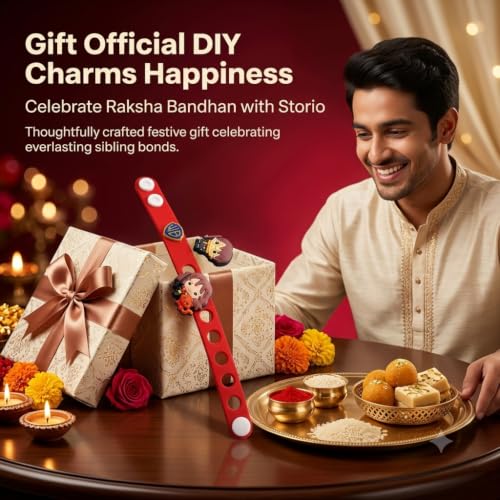 Image of Storio Harry Potter DIY Charms Rakhi | Mix and Match Wizarding World | Rakhi for Boys and Girls, Bhaiya, Bhai | Raksha Bandhan Gift