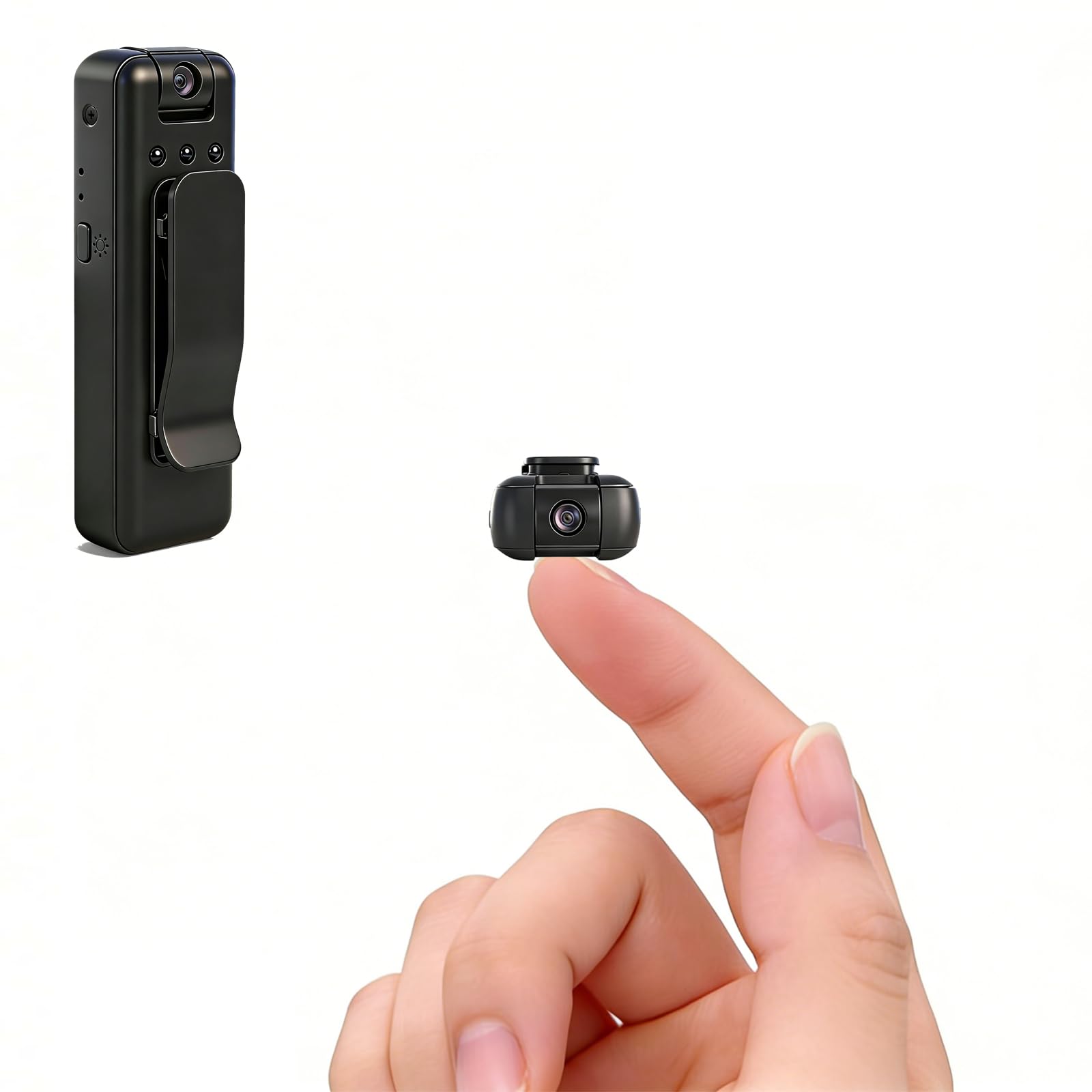 Photo 1 of Mini Body Camera with Audio and Video Recording, Small Tiny Wearable Personal Portable Thumb POV Action Recorder DV Camcorder Night Version grabar chest Security Guard Work Records Travel (1pcs 1920p)